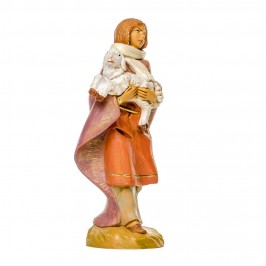 Pastorella con Pecora Fontanini 12 cm