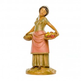 Pastorella con Cesti Fontanini 12 cm