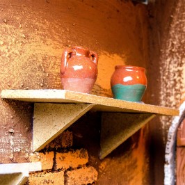 Capanna con Luce per il Presepe