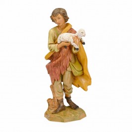 Pastore con Agnello Fontanini cm 17