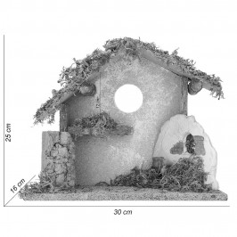 Capanna per Natività 12 cm