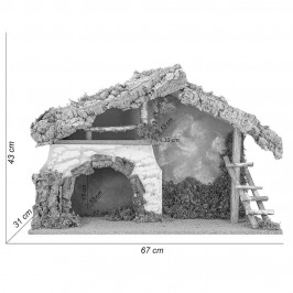 Capanna con Grotta per 17 cm