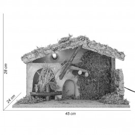 Capanna per Natività con Luce