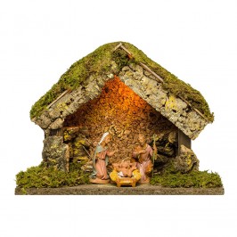 Capanna Presepe con Luci