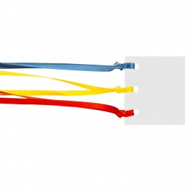 Segnalibro Plastificato con Nastrini