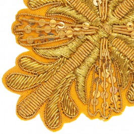 Applicazione Croce Ricamata in Oro