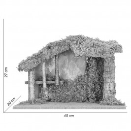 Capanna per la Natività 12 cm