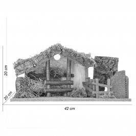 capanna con Luce per 10 cm
