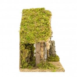 Capanna con Porta in Legno per il Presepe