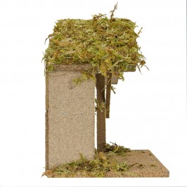 Capanna con Muschio e Sughero per 12 cm