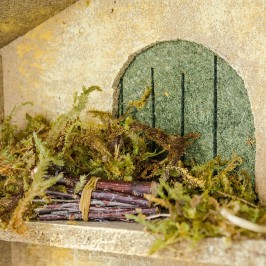 Capanna con Muschio e Sughero per 12 cm