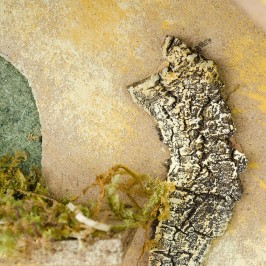 Capanna con Muschio e Sughero per 12 cm