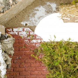 Capanna con Muretto in Mattoncini