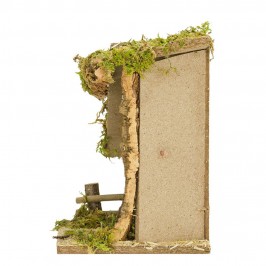 Capanna con Giara e Gatto per il Presepe