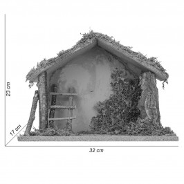 Capanna per la Natività 9,5 cm