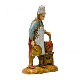 Cuoco Vicino al Fuoco per il Presepe