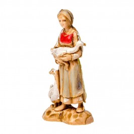 Donna con Oche per il Presepe