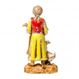 Donna con Oche per il Presepe