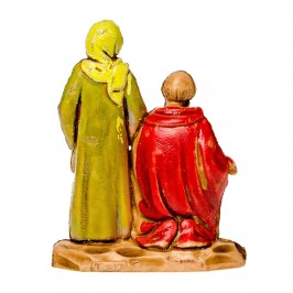 Donna con Pastore in Ginocchio per il Presepe