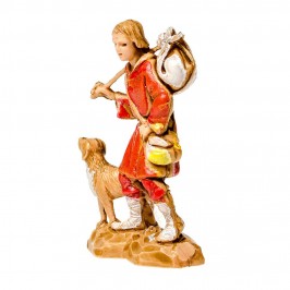 Viandante con il Cane per il Presepe