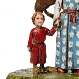 Uomo a Cavallo con Famiglia