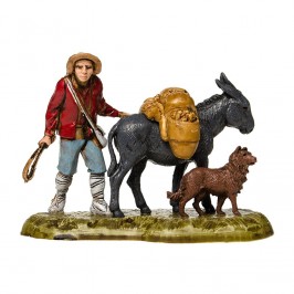 Pastore con Asino e Cane 6 cm