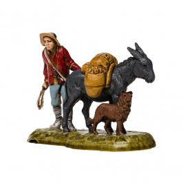 Pastore con Asino e Cane 6 cm