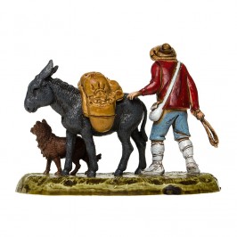 Pastore con Asino e Cane 6 cm
