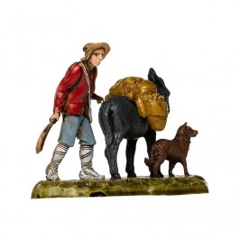 Pastore con Asino e Cane 6 cm