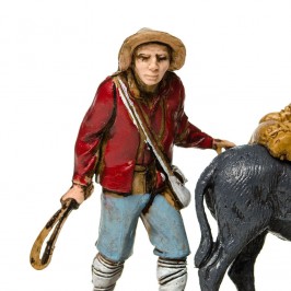 Pastore con Asino e Cane 6 cm