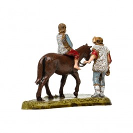 Pastore con Bimbo a Cavallo