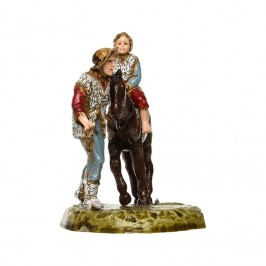 Pastore con Bimbo a Cavallo