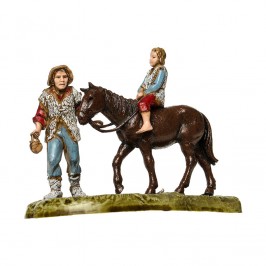 Pastore con Bimbo a Cavallo