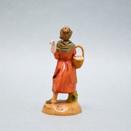 Pastorella con Cesto e Oca...