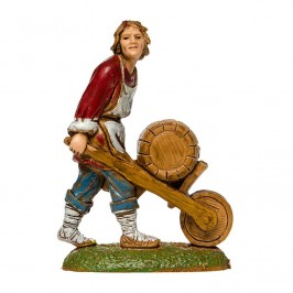 Uomo con Botte per il Presepe