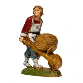 Uomo con Botte per il Presepe