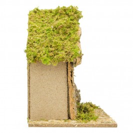 Capanna in Legno e Sughero per Natività 12 cm