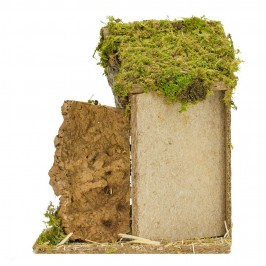 Capanna con Porta in Legno per 12 cm