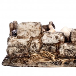 Gesù Bambino con Culla in Resina