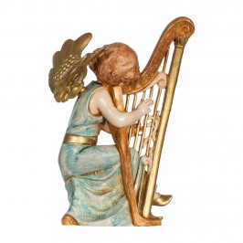 Angelo con Arpa Fontanini cm 15