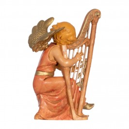 Angelo con Arpa Fontanini cm 15