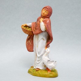 Pastorella con Cesto e Oca...