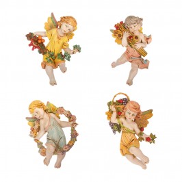Set 4 Angeli Stagionali 17 cm Fontanini