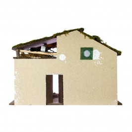 Capanna con Luce per il Presepe