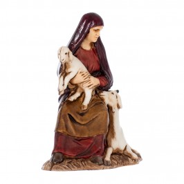 Donna Anziana con Caprette  Moranduzzo 10 cm