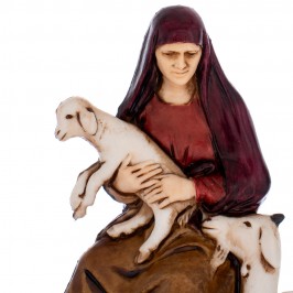 Donna Anziana con Caprette  Moranduzzo 10 cm
