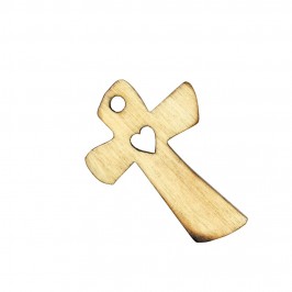 RICORDO PRIMA COMUNIONE - PRIMA CONFESSIONE - CROCE LEGNO