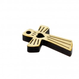 RICORDO PRIMA COMUNIONE - PRIMA CONFESSIONE - CROCE LEGNO