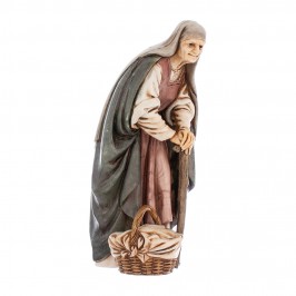 Anziana con Bastone Landi...