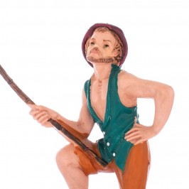 Pescatore con Canna Fontanini 12 cm